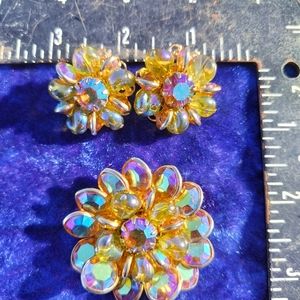 Vintage Kramer brooch & earrings